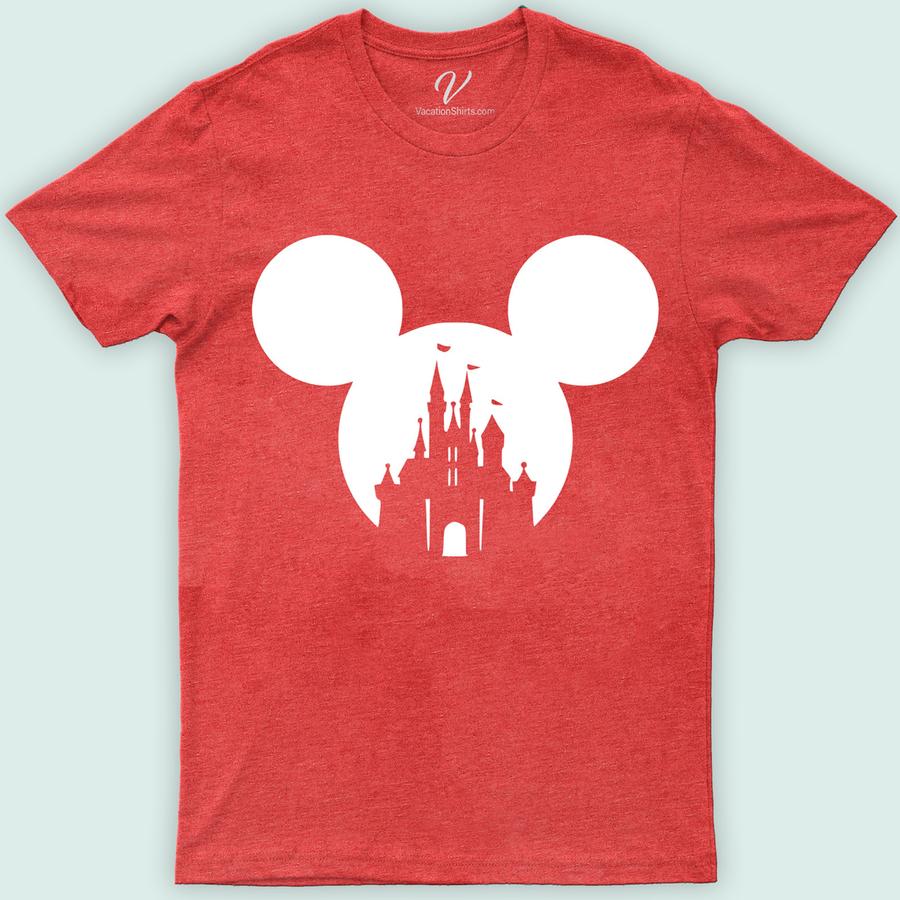 Mickey Castle Shirt Disney Vacation Shirts Embark on a magical journey with our Mickey Castle Shirt, the perfect Disney Vacation Shirt for the whole family. Featuring a unique Mickey Silhouette against the iconic Disney Castle, this custom Mickey Shirt is a must-have for your Disney Park adventures. Capture the enchantment of the Magic Kingdom with this exclusive Disney Trip Tee.
