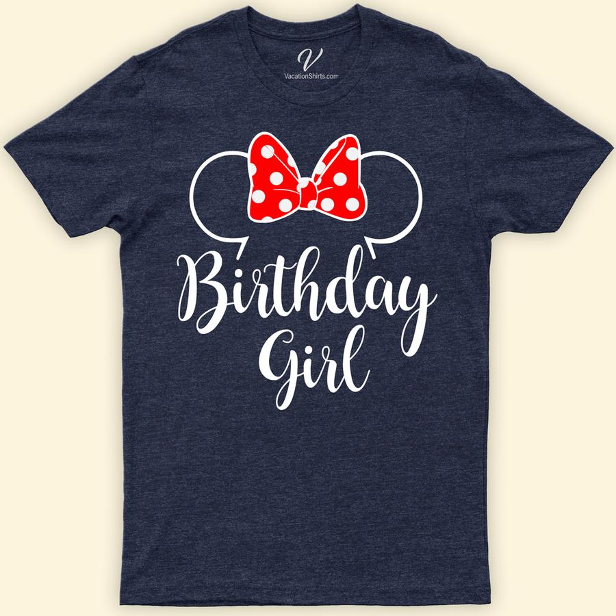 Birthday Girl Disney Shirt Disney Vacation Shirts Celebrate her special day with our Magical Birthday Girl Disney Shirt! Customizable with her favorite Disney Princess, Mickey, or Minnie, this personalized tee is perfect for any Disney-themed party. Crafted for comfort and magic, it's the ultimate outfit for your little girl's Disney birthday adventure. Make her day unforgettable!