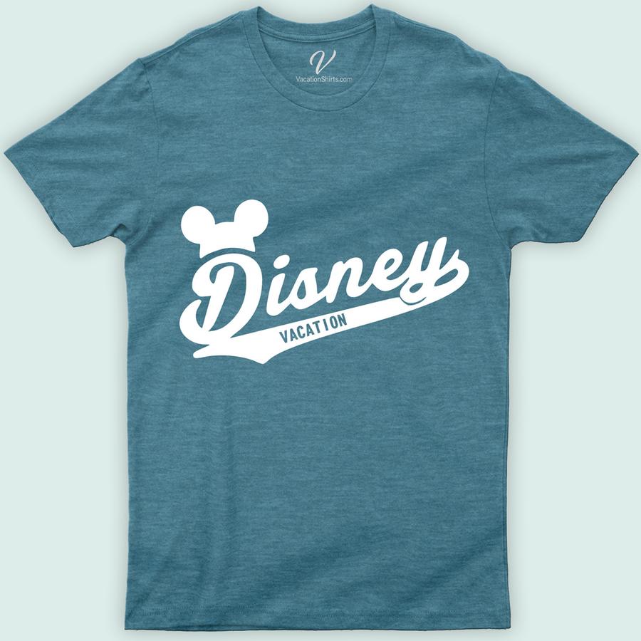 Disney Vacation Shirt Disney Vacation Shirts Experience the magic with our Disney Vacation Shirts from VacationShirts.com! Perfect for every Disney adventure, our custom, matching shirts bring your family together. Personalize your Disney trip with our unique designs for Disney World, Disneyland, and every Disney holiday. Make memories in style with our comfortable, personalized Disney tees. Ideal for group outfits!