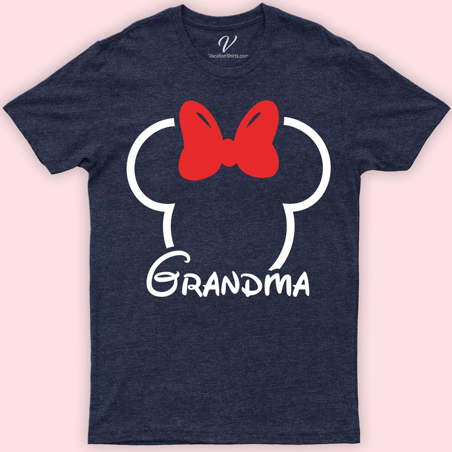 Disney Grandma Shirt Disney Vacation Shirts Embrace the magic with our Disney Grandma Shirt, perfect for family trips! This custom, personalized tee celebrates Grandma's Disney spirit, making it a must-have for Disney World vacations. Crafted for comfort and style, it's the ultimate choice for matching Disney family shirts. Make memories in this magical Disney theme park essential!
