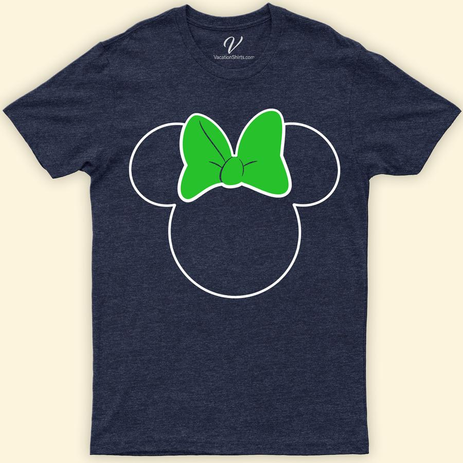Disney Minnie Saint Patricks Day Shirt Disney Vacation Shirts Celebrate St. Patrick's Day in magical style with our Disney Minnie Mouse Shamrock Tee! Perfect for any Disney Irish celebration, this Minnie Mouse green shirt features a charming leprechaun design, making it a must-have for your St. Paddy's Day Disney outfit. Join the festive fun with this exclusive Minnie Mouse St. Patrick's Day merchandise!