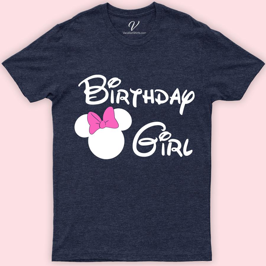 Disney Birthday Girl Shirt Disney Vacation Shirts Celebrate her special day with our enchanting Disney Birthday Girl Shirt! Customizable with her favorite Disney Princess or Mickey & Minnie designs, this personalized tee adds magic to any Disney birthday party or Magic Kingdom trip. Perfect for every Disney-loving birthday girl, it's the ultimate outfit for unforgettable memories!