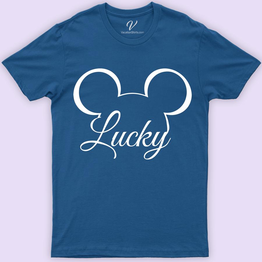 Mickey Lucky Shirt Disney Vacation Shirts Celebrate St. Patrick's Day in style with our Mickey Lucky Shirt from VacationShirts.com! This festive Disney character shirt features a charming Mickey Mouse adorned with shamrocks, making it the perfect lucky charm. Ideal for Disney parks or any holiday celebration, this green Mickey tee embodies the spirit of Irish Mickey Mouse clothing.