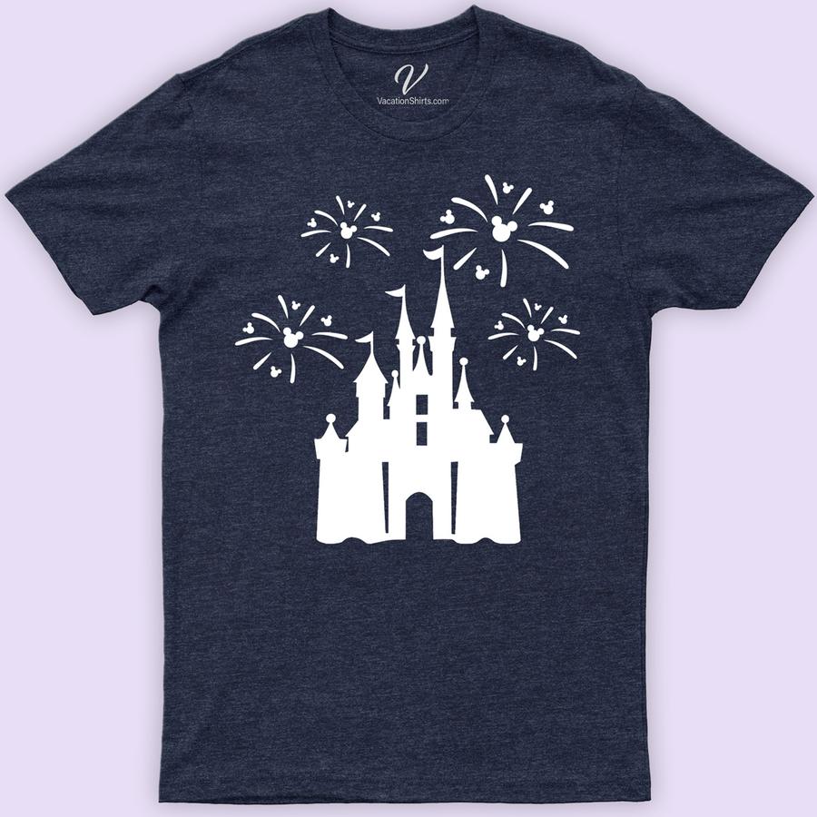 Disney Castle Firework Shirt Disney Vacation Shirts Experience the magic with our Disney Castle Firework Shirt, a must-have for any Disney vacation. Featuring a dazzling Magic Kingdom fireworks design, this tee captures the enchantment of Disney Park Castle nights. Perfect for Disney trip enthusiasts, it's your wearable souvenir from a magical castle firework show. Embrace the wonder!