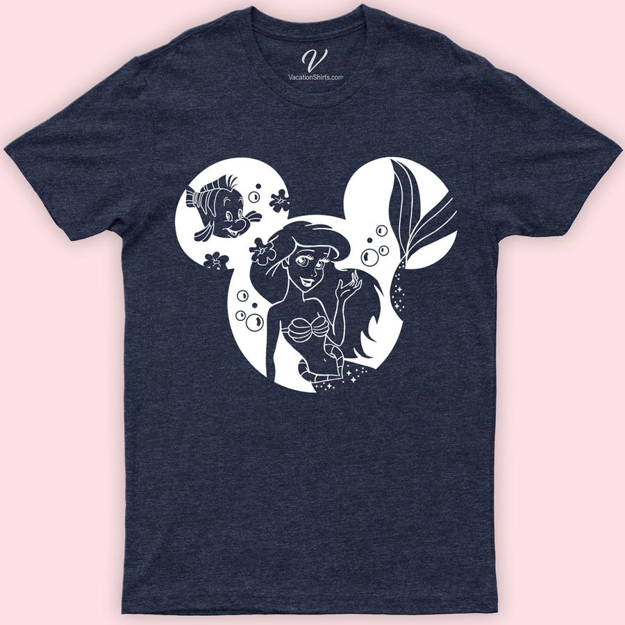 Disney Mermaid Shirt Disney Vacation Shirts Dive into magic with our Disney Mermaid Shirt, featuring enchanting Ariel graphics! Perfect for all ages, this Little Mermaid Apparel blends style with whimsy. Whether you're a kid or an adult, our Ariel T-Shirt is a must-have for any Disney Princess Tee collection. Embrace your inner mermaid with this captivating Ariel Mermaid Top!