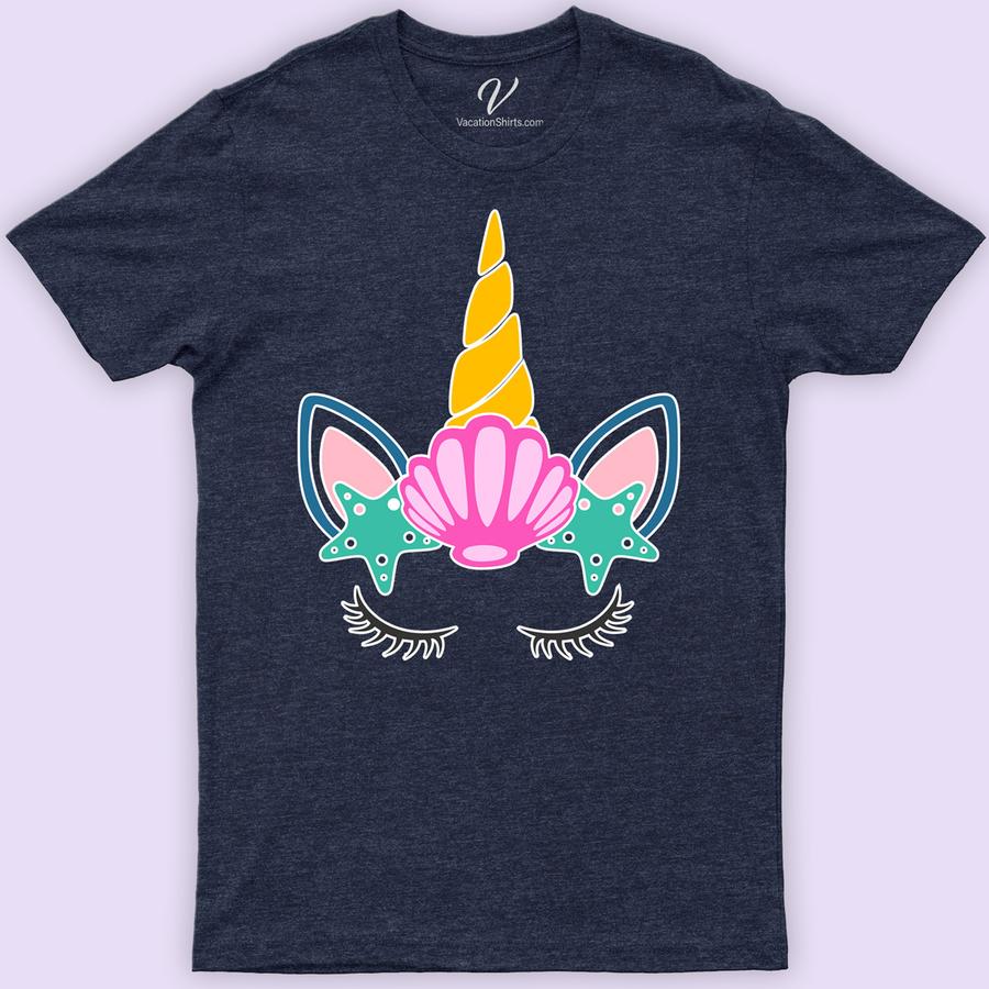 Unicorn Mermaid Shirt Beach Vacation Shirts Dive into a world of enchantment with our Unicorn Mermaid Shirt! Perfect for kids and women, this magical mermaid unicorn clothing blends fantasy with style. Featuring a cute unicorn mermaid design on a rainbow graphic tee, it's the ultimate outfit for fans of whimsical creatures. Embrace your magical side today!