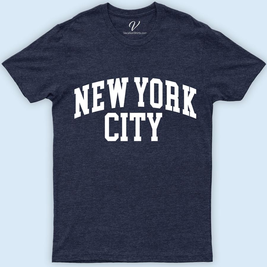 New York City Shirt New York Vacation Shirts Discover the essence of the Big Apple with our New York City Shirt from VacationShirts.com. Featuring an iconic NYC skyline, this Manhattan graphic tee blends New York fashion with Brooklyn streetwear. Perfect as a NYC souvenir or an Empire State shirt, it's the ultimate addition to your New York City apparel collection.