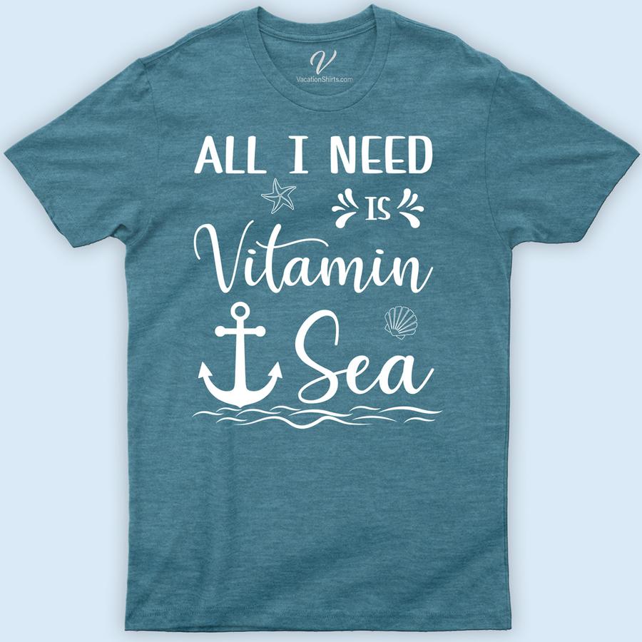 Vitamin Sea: Exclusive Cruise Tee from VacationShirts Cruise Vacation Shirts Dive into style with VacationShirts.com's Vitamin Sea: Exclusive Cruise Tee! Perfect for any sea voyage, this nautical-themed t-shirt blends maritime fashion with tropical cruise flair. Crafted for ocean lovers, it's the ultimate apparel for your sailing trips, beach vacations, and every adventure in between. Anchor your look with this exclusive, ocean-inspired gem!