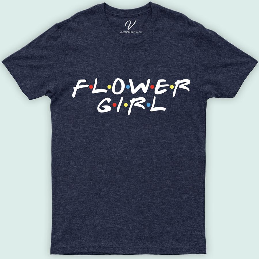 Friends Flower Girls Shirt Wedding Vacation Shirts Discover the perfect addition to your wedding with our Friends Flower Girls Shirt from VacationShirts.com. This adorable, personalized flower girl shirt blends style and sentiment, making it an ideal flower girl proposal tee. Featuring custom options for a unique touch, it's a must-have for matching bridal party outfits and a memorable flower girl gift.
