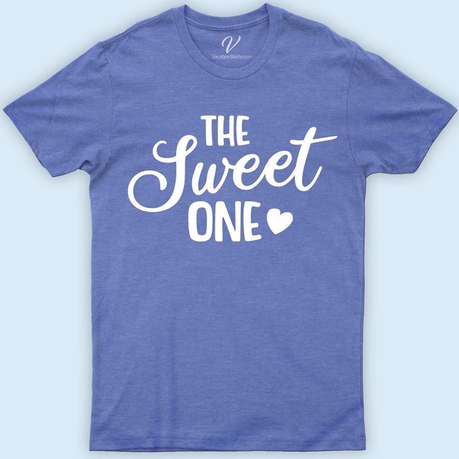 The Sweet One Wedding Shirt Wedding Vacation Shirts Discover "The Sweet One" from VacationShirts.com, your ultimate choice for unique wedding attire. Perfect for brides, grooms, and the entire bridal party, these elegant wedding shirts blend custom personalization with matching designs. Ideal for bachelorette parties to wedding day celebrations, they add a personalized touch to your special day. Elevate your wedding with these exquisite shirts!