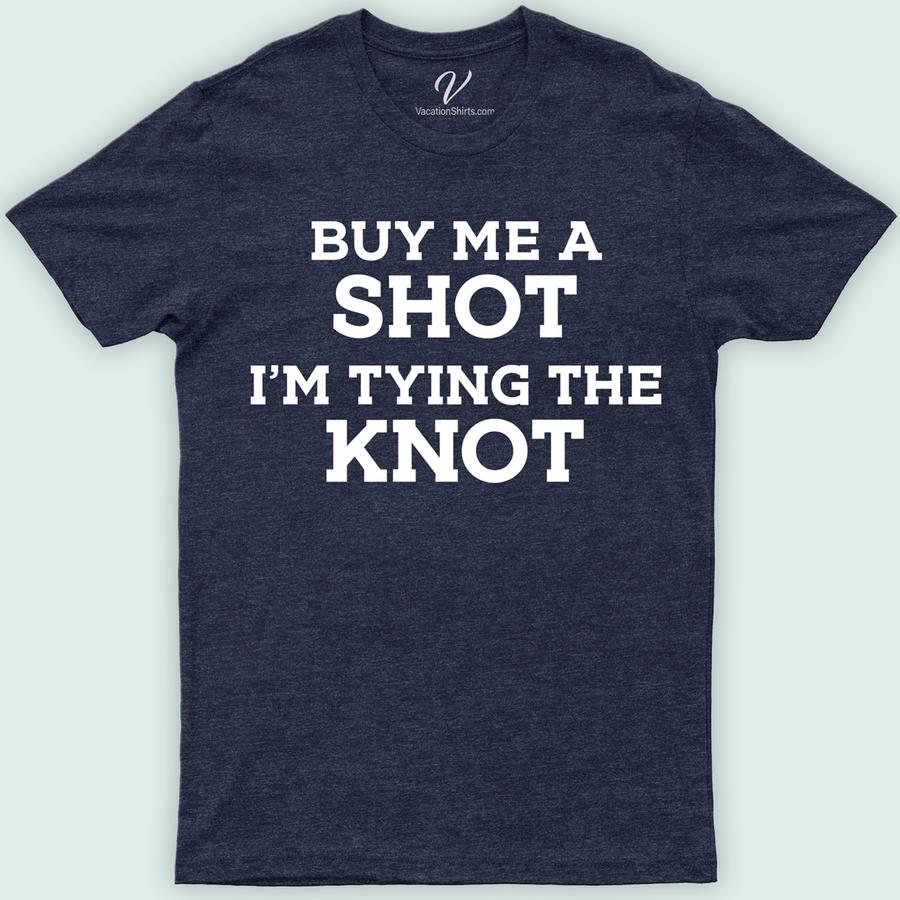 I'm Tying the Knot Wedding Shirt Wedding Vacation Shirts Celebrate love with VacationShirts.com's "I'm Tying the Knot" Wedding Shirt! Perfect for engagements, bridal parties, and bachelorette celebrations, this custom tee symbolizes unity. Ideal for bride, groom, and the entire squad, it's a must-have for announcing your special day. Embrace your journey in style with our matching couple shirts!