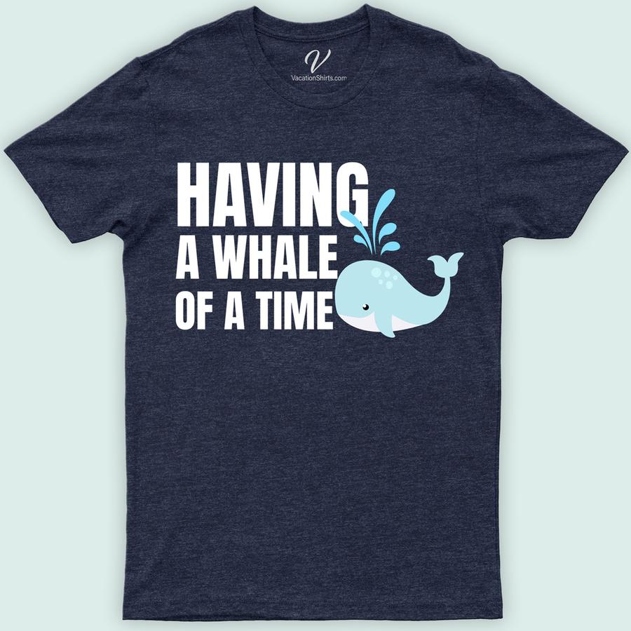 Whale of a Time Shirt Alaska Cruise Shirts Dive into style with our Whale of a Time Shirt from VacationShirts.com. Crafted for whale lovers, this eco-friendly tee celebrates ocean conservation with vibrant whale prints. Embrace marine life in our sustainable marine apparel, perfect for those passionate about aquatic animals and nautical fashion. A must-have for ocean-themed apparel enthusiasts!