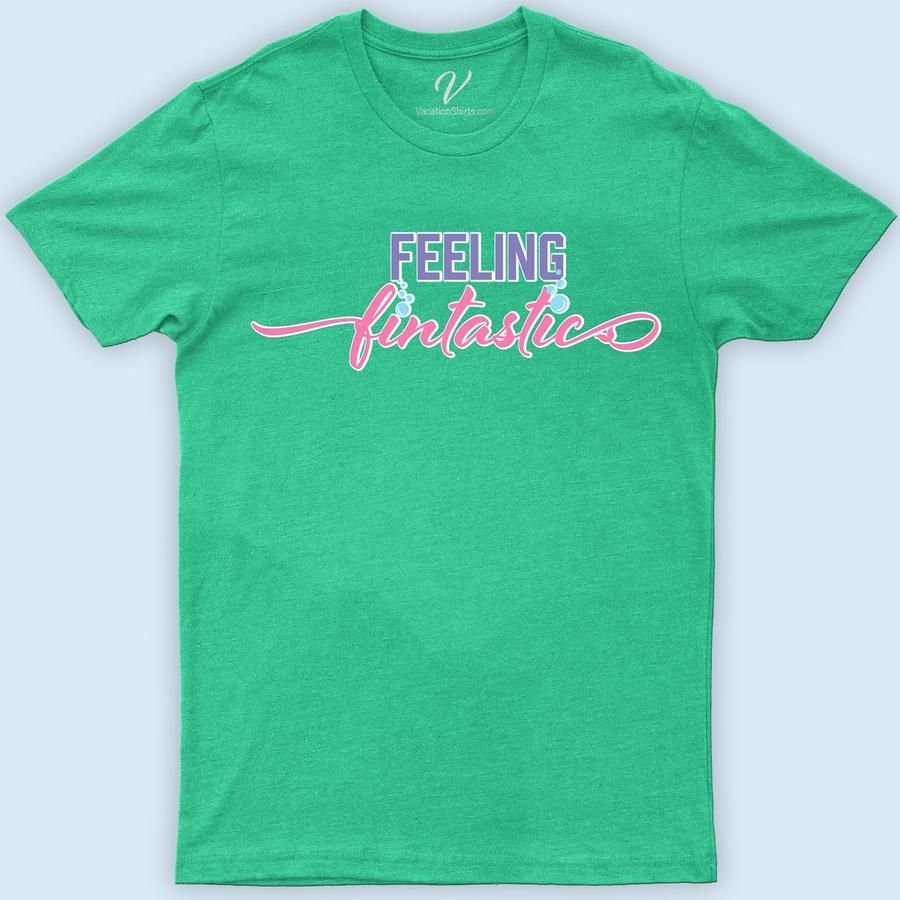 Feeling Fintastic Cruise Shirt Beach Vacation Shirts Dive into style with the Feeling Fintastic Cruise Shirt from VacationShirts.com! Perfect for families, this ocean-themed t-shirt features a captivating sea life graphic, embodying the spirit of nautical adventure. Ideal for any cruise vacation, it's the ultimate in tropical cruise attire, blending comfort with marine-inspired fashion. Set sail in this must-have piece!