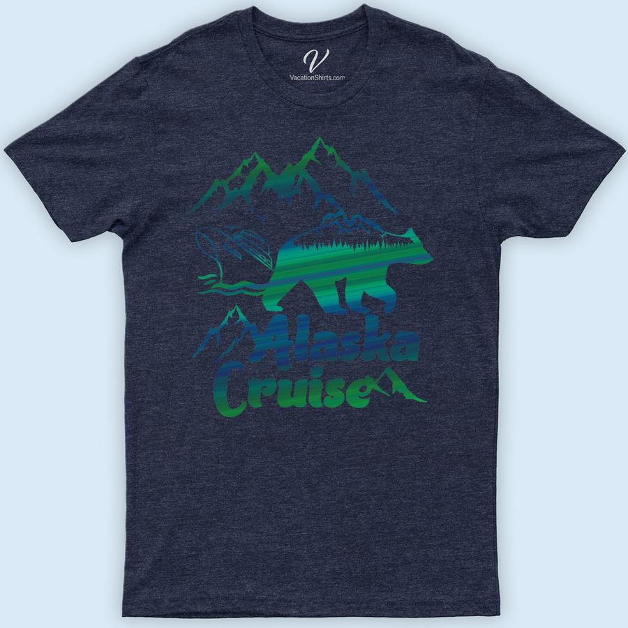 Alaska Cruise Mountains Vacation Tee Alaska Cruise Shirts Embark on an unforgettable journey with our Alaska Cruise Mountains Vacation Tee from VacationShirts.com. Perfect for any Alaska adventure, this shirt features stunning scenic views, vibrant wildlife, and the awe-inspiring Northern Lights. Ideal for glacier cruises, mountain hikes, or as a cherished Alaska vacation souvenir. Wear the adventure!