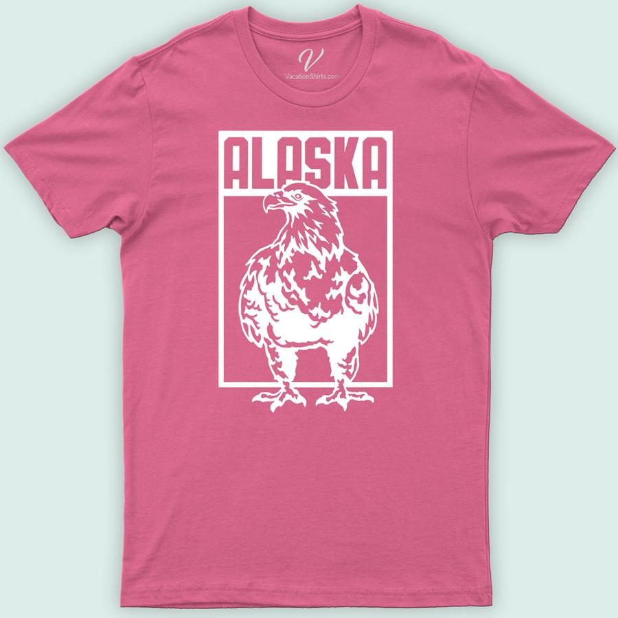 Bald Eagle Alaska Tee Alaska Vacation Shirts Discover the majestic Bald Eagle Alaska Tee, a standout piece in Alaska Wildlife Apparel. This Eagle Graphic Tee, inspired by nature, is perfect for wildlife enthusiasts and outdoor adventurers. A unique Alaska Souvenir Shirt, it supports wildlife conservation efforts. Ideal for eagle lovers, it's a must-have in American Eagle T-Shirts.