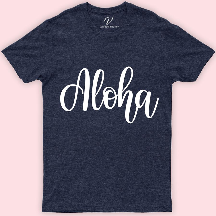 Aloha Calligraphy Hawaii Vacation Tee Hawaii Vacation Shirts Discover the essence of paradise with our Aloha Calligraphy Hawaii Vacation Tee. Crafted for the ultimate Hawaiian vacation, this shirt blends elegant Hawaiian calligraphy with vibrant Aloha spirit. Perfect for beachwear or exploring the Aloha State, it's your go-to tropical vacation apparel. Embrace Hawaiian style and make every moment unforgettable.