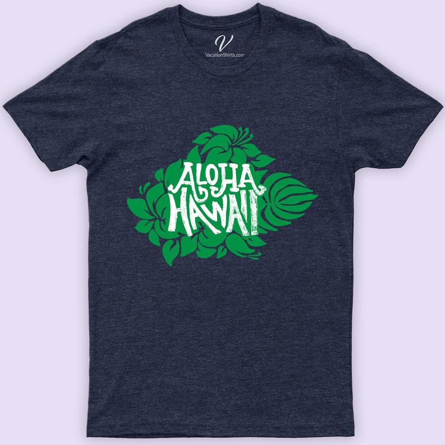 Aloha Hawaii Leaves Flower Tee Hawaii Vacation Shirts Embrace the Aloha spirit with our Hawaii Leaves Flower Tee! Crafted for beachwear enthusiasts, this tropical vacation shirt combines vibrant Hawaiian floral prints with the laid-back island style. Perfect as Aloha beach T-shirt or casual island style apparel, it's your go-to for embodying the tropical leaf and Aloha tee charm.