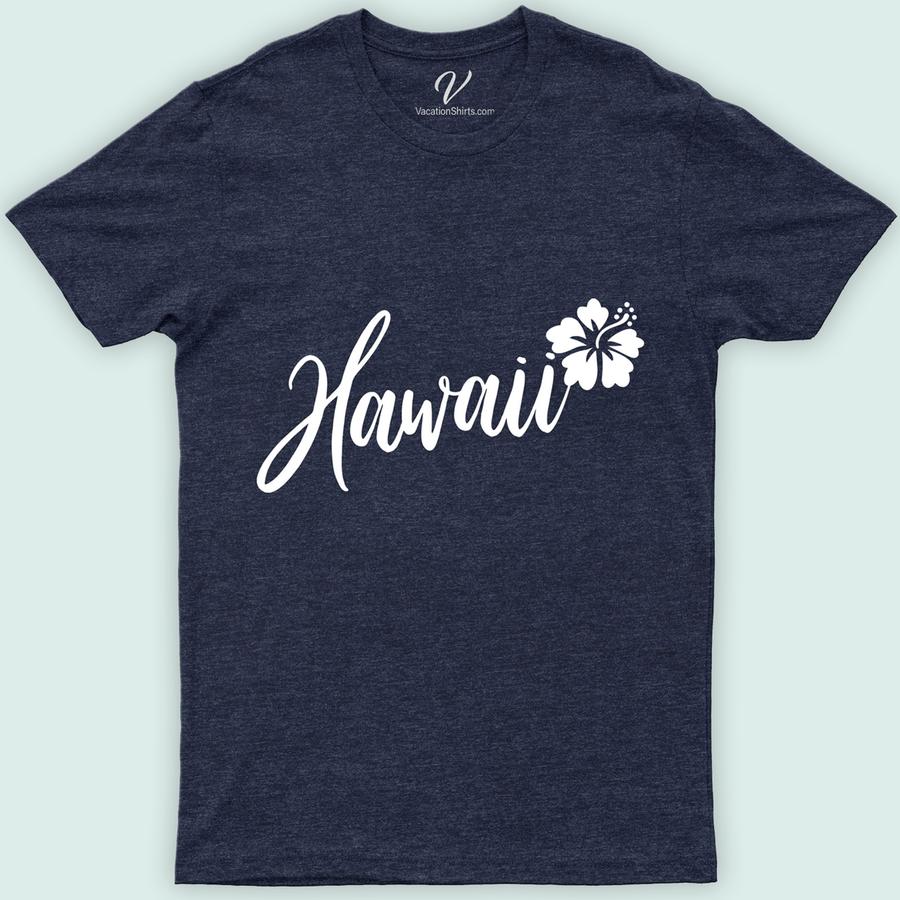 Hawaii Hibiscus Flower Calligraphy Tee Hawaii Vacation Shirts Embrace tropical elegance with our Hawaii Hibiscus Flower Calligraphy Tee. This unique Hawaiian Tee Design features exquisite calligraphy art, blending seamlessly with vibrant hibiscus print clothing. Perfect for any occasion, this floral calligraphy shirt captures the essence of Hawaiian floral tees, making it a must-have in your tropical tee designs collection.