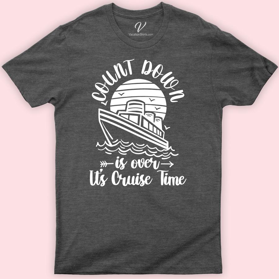 VacationShirts.com's Ultimate Cruise Countdown Tee Classic Cruise Vacation Shirts Embark on your cruise adventure with VacationShirts.com's Ultimate Cruise Countdown Tee! Perfect for families and groups, these personalized, cruise-themed t-shirts amplify excitement with a unique countdown feature. Crafted for comfort and style, our matching cruise shirts offer custom designs, making every moment leading to your cruise vacation unforgettable. Dive into the ultimate cruise wear!