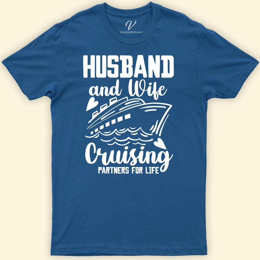 Couple's Cruise Voyage Tee - Husband & Wife Couples Cruise Shirts Embark on a romantic voyage with VacationShirts.com's Couple's Cruise Voyage Tee. Perfect for lovebirds, these matching cruise tees for couples blend nautical charm with comfort. Celebrate your bond with our husband and wife cruise apparel, ideal for honeymoon cruises or any partner cruise vacation. Set sail in style and love!