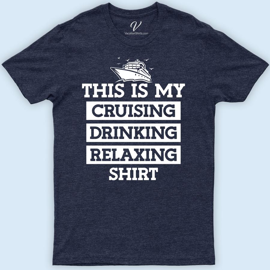 Chill Cruise & Sip Tee - Your Perfect Vacation Shirt Boozy Cruise Vacation Shirts Discover the ultimate vacation vibe with our Chill Cruise & Sip Tee! Perfect for any getaway, this stylish shirt blends comfort with fashion, making it a must-have for men and women alike. Ideal for beach lounging, summer travels, or sipping on deck, it's your go-to for casual cruise outfits and tropical flair.