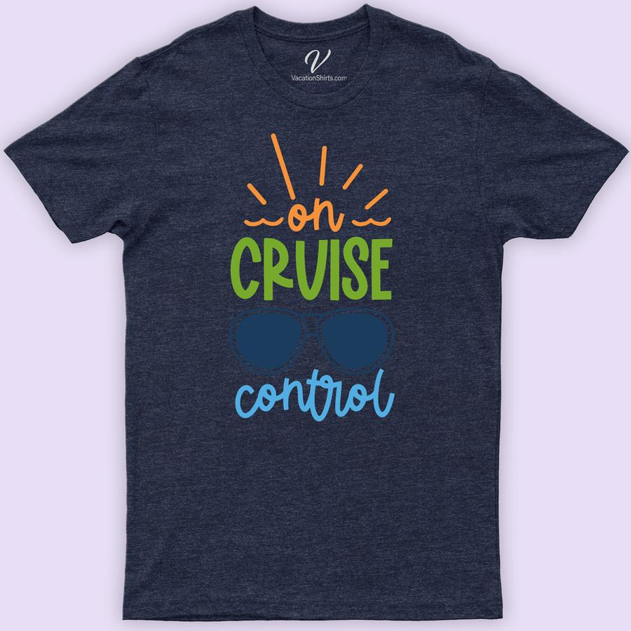 On Cruise Control Colorful Tee Classic Cruise Vacation Shirts Dive into vacation mode with our On Cruise Control Colorful Tee! Perfect for both men and women, this vibrant t-shirt blends casual cruise attire with stylish flair. Featuring a tropical print, it's the ultimate in comfortable travel wear. Brighten your summer with this beach-themed, stylish cruise outfit essential!