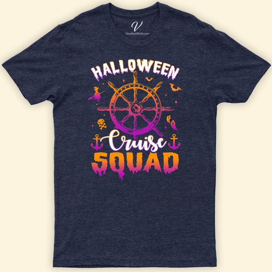 Squad-Ready Halloween Cruise Tee from VacationShirts Halloween Cruise Shirts Get your crew into the spooky spirit with our Squad-Ready Halloween Cruise Tee from VacationShirts.com! Perfect for group Halloween cruise outfits, these custom, matching tees feature personalized touches for family and friends. Dive into Halloween-themed cruise wear that's as unique as your party. Make unforgettable memories with our exclusive Halloween Cruise Party Tees!