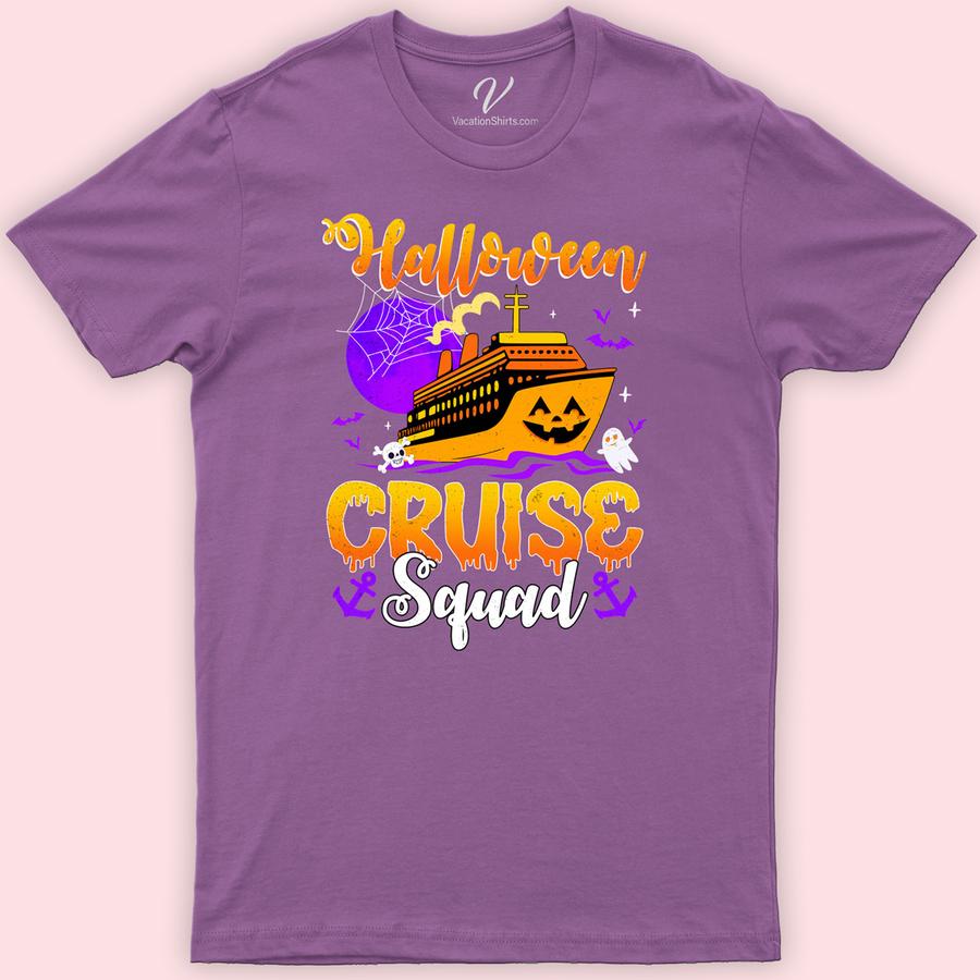 Squad-Ready Halloween Cruise Tee from VacationShirts Halloween Cruise Shirts Get your crew into the spooky spirit with our Squad-Ready Halloween Cruise Tee from VacationShirts.com! Perfect for group Halloween cruise outfits, these custom, matching tees feature personalized touches for family and friends. Dive into Halloween-themed cruise wear that's as unique as your party. Make unforgettable memories with our exclusive Halloween Cruise Party Tees!