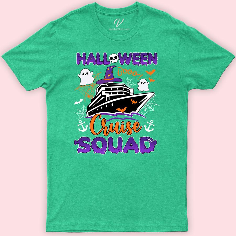 Sleek Booo Cruise Squad Halloween Tee - VacationShirts Halloween Cruise Shirts Dive into spooky season with the Sleek Booo Cruise Squad Halloween Tee from VacationShirts.com! Perfect for your ghostly gang, this tee combines humor and style, making it the ultimate choice for Halloween cruise shirts. Ideal for family Halloween cruise gear or matching Halloween outfits, customize your boo-tiful vacation with our unique, funny Halloween cruise wear.