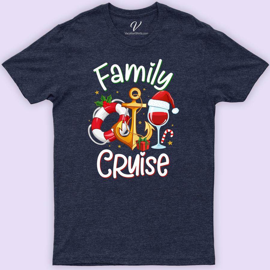 Chic Family Christmas Cruise Tee - VacationShirts Christmas Cruise Shirts Set sail in style with our Chic Family Christmas Cruise Tee from VacationShirts.com! Perfect for group celebrations, these matching family vacation tees feature festive cruise outfits with personalized touches. Embrace the holiday spirit in custom cruise family tees, making your Christmas vacation shirts the highlight of your family holiday cruise gear!