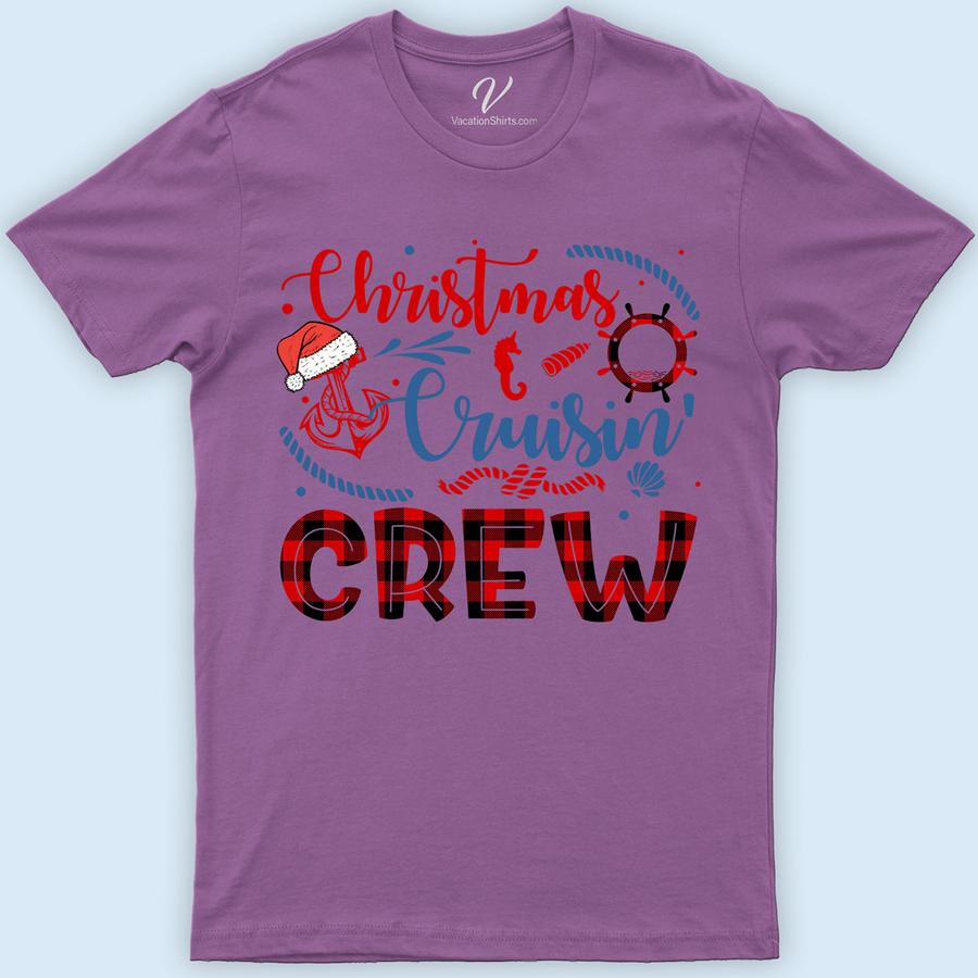 Classic Christmas Cruisin Crew Tee - VacationShirts Christmas Cruise Shirts Set sail in festive style with our Classic Christmas Cruisin Crew Tee from VacationShirts.com! Perfect for families and groups, this nautical Christmas tee blends holiday cheer with cruise vibes. Ideal for holiday sailing, our matching Christmas cruise t-shirts make every vacation photo pop. Embrace the spirit of the season in our unique, holiday cruise apparel.