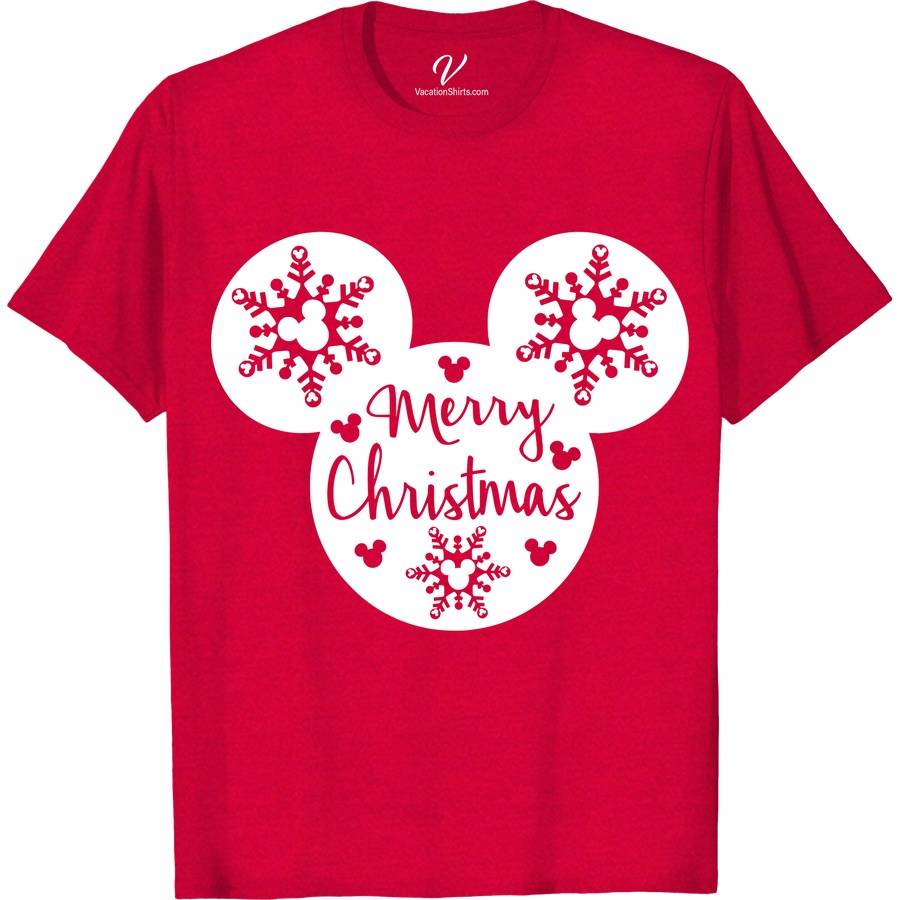 Disney Merry Christmas Shirt Disney Vacation Shirts Celebrate the holiday magic with our Disney Merry Christmas Shirt from VacationShirts.com! Featuring beloved characters like Mickey and Minnie Mouse in festive attire, this Disney Christmas T-Shirt is perfect for the whole family. Crafted for comfort and style, it's the ultimate Disney Holiday Tee for unforgettable Disney-themed Christmas memories.