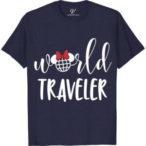 Minnie's World Traveler Shirt Disney Vacation Shirts Discover the globe with Minnie's World Traveler Shirt from VacationShirts.com. Perfect for globetrotters, this travel-themed apparel embodies adventure, featuring iconic landmarks. It's more than a t-shirt; it's a testament to wanderlust, international journeys, and cultural explorations. Embrace your inner explorer with this must-have piece in your vacation wardrobe.