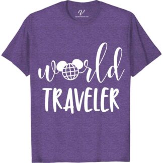 Mickey's World Traveler Shirt Disney Vacation Shirts Embark on magical adventures with Mickey's World Traveler Shirt from VacationShirts.com! Perfect for Disney vacations, this custom Mickey travel top features personalized designs, making it a unique souvenir. Ideal for family trips, match in style with our Disney theme park outfits. Capture the spirit of exploration in this Mickey adventure clothing!