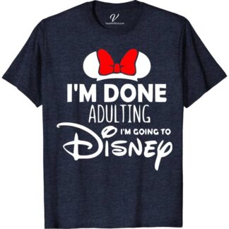 I'm Done Adulting Minnie Disney Shirt Disney Vacation Shirts Embrace your playful side with our "I'm Done Adulting" Minnie Disney Shirt from VacationShirts.com. Perfect for Disney enthusiasts, this casual wear combines adult Disney fashion with the charm of Minnie Mouse. Ideal for theme parks or everyday magic, this graphic tee is a must-have for your Disney vacation clothing collection.