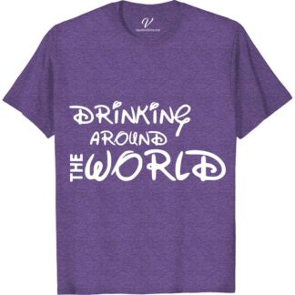 Drinking Around the World Disney Shirt Disney Vacation Shirts Embark on a magical bar crawl with our "Drinking Around the World Disney Shirt" from VacationShirts.com. Perfect for Epcot's International Food and Wine Festival or any Disney pub crawl, this tee celebrates Disney adulting in style. Showcasing vibrant designs of Epcot countries, it's the ultimate Disney vacation drinking outfit. Cheers to adventure!