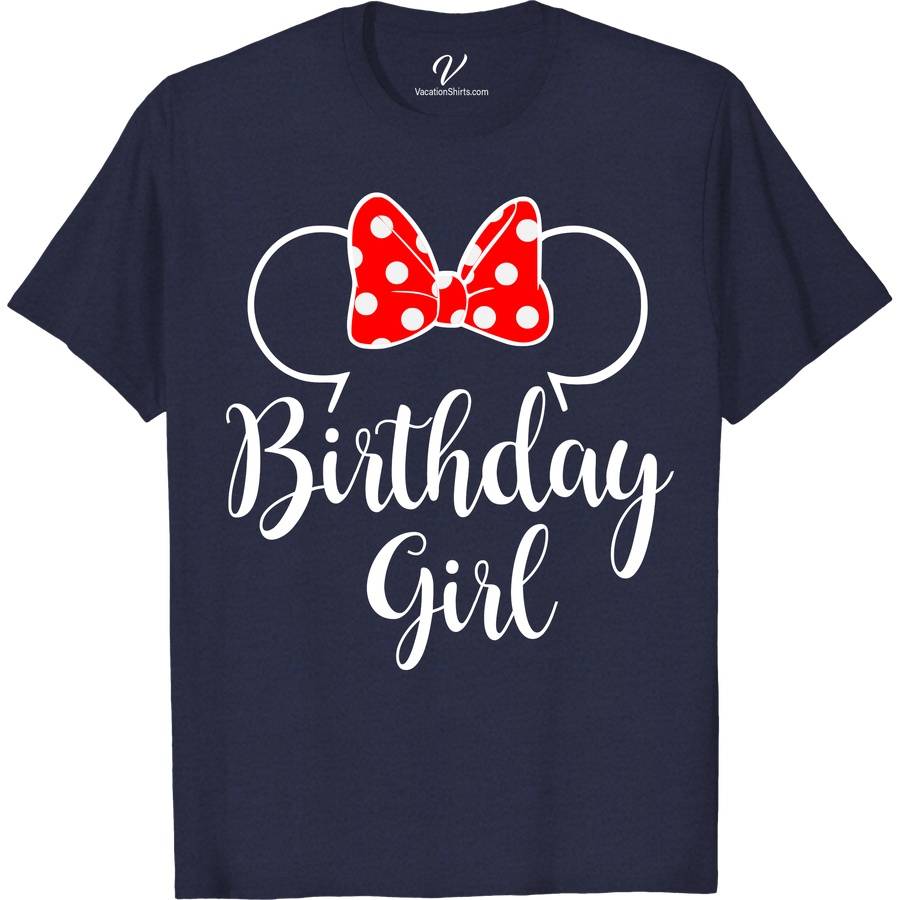 Birthday Girl Disney Shirt Disney Vacation Shirts Celebrate her special day with our Magical Birthday Girl Disney Shirt! Customizable with her favorite Disney Princess, Mickey, or Minnie, this personalized tee is perfect for any Disney-themed party. Crafted for comfort and magic, it's the ultimate outfit for your little girl's Disney birthday adventure. Make her day unforgettable!