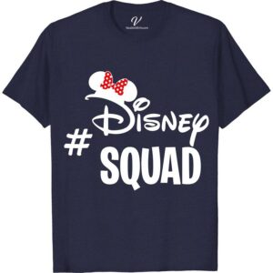 Minnie Disney Squad Shirt Disney Vacation Shirts Join the Disney magic with our Minnie Mouse Squad Shirt! Perfect for family vacations or group outings, these custom, personalized tees celebrate squad goals in style. Featuring iconic Minnie Mouse designs, our shirts are ideal for matching Disney family outfits, ensuring you stand out in any theme park adventure.