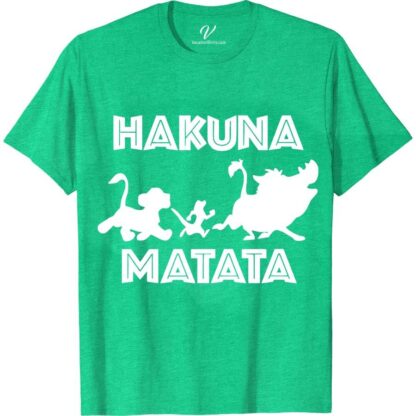 Hakuna Matata Disney Shirt Disney Vacation Shirts Embrace the carefree spirit with our Hakuna Matata Disney Shirt from VacationShirts.com. Perfect for every Disney fan, this Lion King Tee features iconic graphics, blending Lion King Apparel charm with Disney Family Shirts appeal. Ideal for all ages, our Hakuna Matata Clothing, including kids and adult sizes, ensures everyone can showcase their love for the Lion King Theme in style. Whether for daily wear or as a standout Disney Vacation Shirt, this Hakuna Matata Graphic Tee is a must-have for creating unforgettable memories.