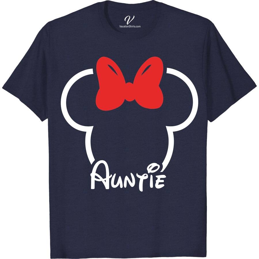 Disney Auntie Shirt Disney Vacation Shirts Embrace the magic with our Disney Auntie Shirt, the perfect addition to your Disney family shirts collection. Personalize this Auntie Disney tee for a unique touch, making it an essential for matching Disney shirts. Ideal for Disney vacations, our custom Disney Auntie tee enhances your Disney theme park experience. Be the standout aunt in your Disney outfit!