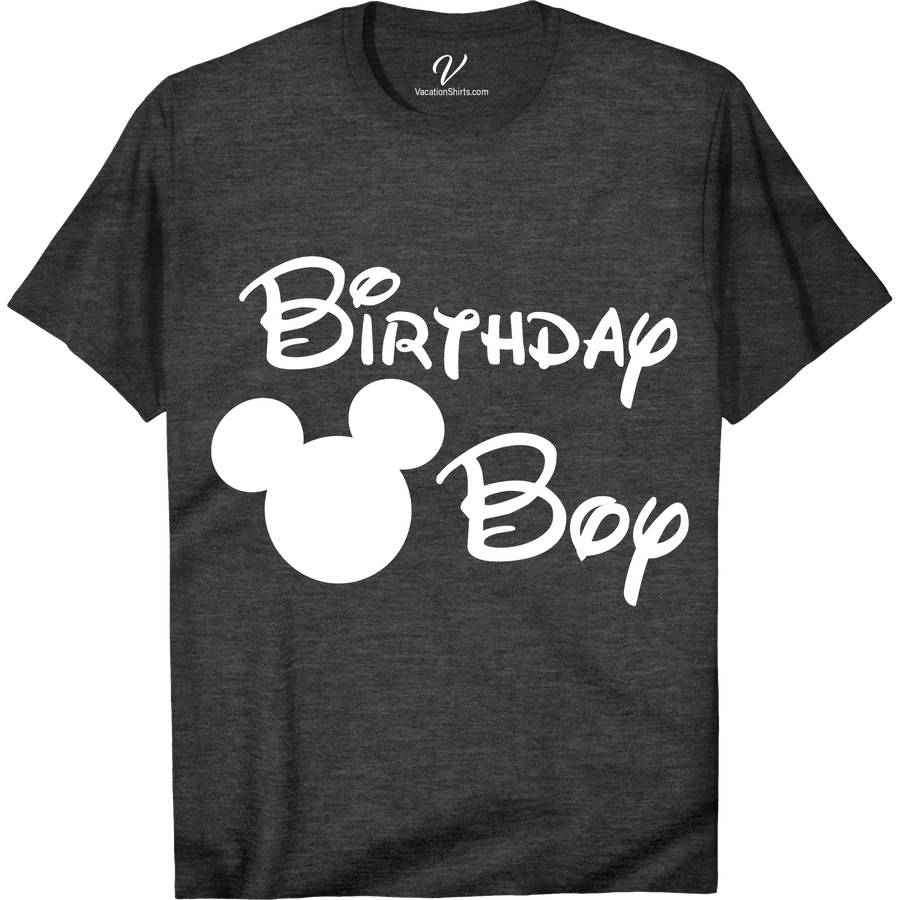 Disney Birthday Boy Shirt Disney Vacation Shirts Celebrate in magical style with our Disney Birthday Boy Shirt! Featuring beloved Mickey Mouse, this custom Disney Birthday Tee is the perfect Boys Disney Party Outfit. Personalize it for an unforgettable Disney Birthday Outfit Boy experience. Ideal for toddlers to kids, make their day special with this enchanting Disney Character Birthday Shirt.