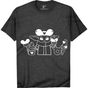 Baby Yoda Treats Shirt Disney Vacation Shirts Embrace the Force with our Baby Yoda Treats Shirt, a must-have for fans! This adorable Yoda graphic tee, featuring The Child indulging in snacks, is the perfect addition to your Star Wars apparel collection. Crafted for comfort and style, it's the ultimate piece for Mandalorian merchandise enthusiasts and Star Wars fan gear collectors.