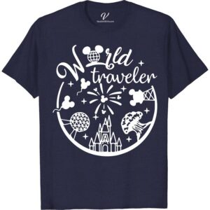 World Traveler Disney Shirt Disney Vacation Shirts Embark on a magical journey with our World Traveler Disney Shirt from VacationShirts.com. Perfect for Disney family vacations, these custom Disney World shirts bring your adventure to life. Personalize for your squad, creating matching Disney trip shirts that capture the essence of Disney theme park excitement. Make every moment unforgettable with our magical Disney vacation clothing.