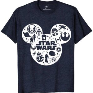 Disney Star Wars Mickey Shirt Disney Vacation Shirts Unleash the Force with our Disney Star Wars Mickey Shirt, a perfect blend of your favorite worlds! This exclusive tee combines iconic Mickey Mouse charm with legendary Star Wars adventure. Ideal for Disney Galaxy's Edge explorers or any Star Wars themed Disney outing. Embrace your inner Jedi with this must-have apparel!