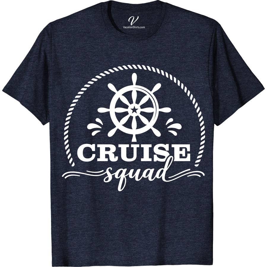 Squad Cruise Wheel Tee - VacationShirts.com Cruise Vacation Shirts Set sail in style with the Squad Cruise Wheel Tee from VacationShirts.com! Perfect for group cruises, this custom cruise t-shirt features a unique nautical design, making it ideal for family and squad matching. Personalize your cruise vacation apparel for an unforgettable tropical adventure. Embrace the sea in personalized, fashionable comfort!