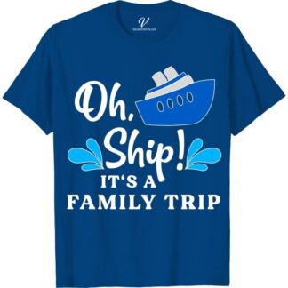 Oh Ship, Family Trip Cruise Vacation T-Shirt Cruise Vacation Shirts Set sail in style with the "Oh Ship, Family Trip" Cruise Vacation T-Shirt from VacationShirts.com! Perfect for group cruises, this nautical family tee unites everyone in matching cruise shirts, making your ocean trip unforgettable. Crafted for comfort and memories, it's the ultimate family vacation clothing. Anchor your family's look now!