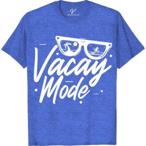 Vacay Mode: Unisex Vibe T-Shirt by VacationShirts Cruise Vacation Shirts Dive into holiday bliss with the Vacay Mode: Unisex Vibe T-Shirt by VacationShirts.com. Perfect for adventurers, this travel-inspired tee blends comfort with style, making it your go-to for summer vacations and beach vibes. Embrace the unisex vacation wear that's essential for every travel and adventure wardrobe.