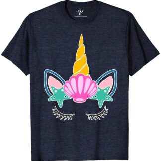 Unicorn Mermaid Shirt Beach Vacation Shirts Dive into a world of enchantment with our Unicorn Mermaid Shirt! Perfect for kids and women, this magical mermaid unicorn clothing blends fantasy with style. Featuring a cute unicorn mermaid design on a rainbow graphic tee, it's the ultimate outfit for fans of whimsical creatures. Embrace your magical side today!