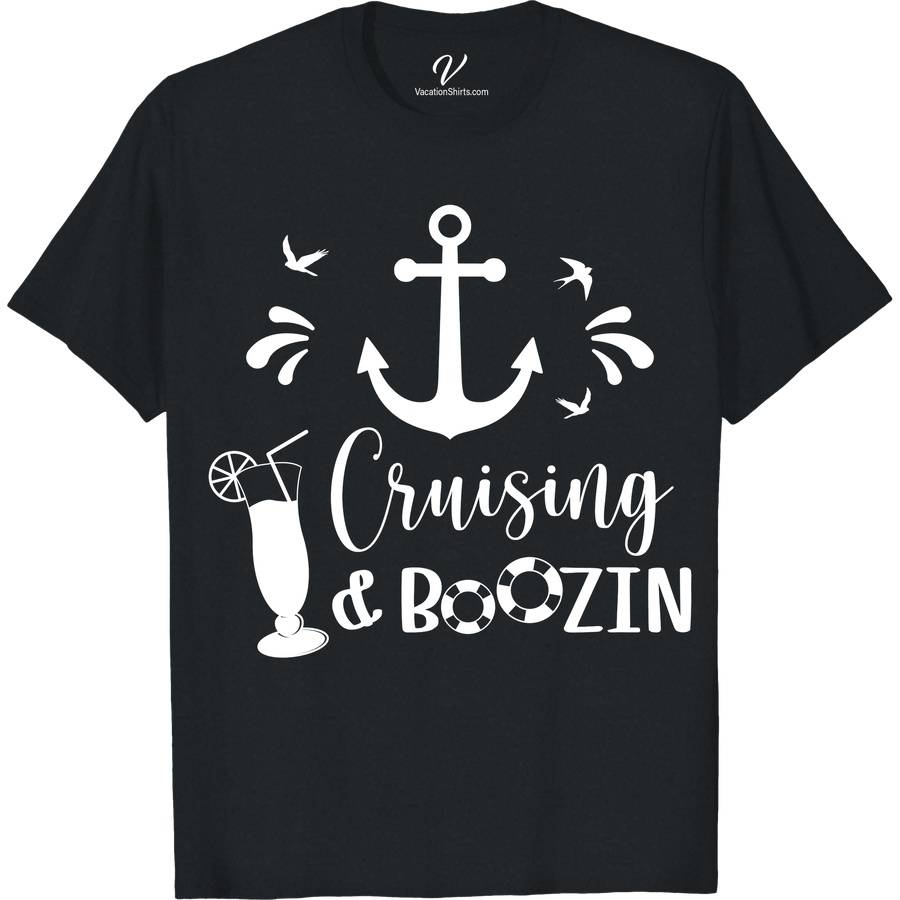 Booze Cruise Vacation Tee - Fun & Stylish! Cruise Vacation Shirts Set sail in style with our Booze Cruise Vacation Tee from VacationShirts.com! Perfect for any sea adventure, this fun and stylish tee combines humor and fashion. Featuring vibrant, nautical themes, it's the ultimate choice for beach parties, tropical vacations, and cruise ship festivities. Make a splash in this essential party boat apparel!