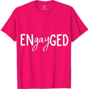 EnGayged Wedding Shirt Wedding Vacation Shirts Celebrate love in style with EnGayged Wedding Shirt from VacationShirts.com! Perfect for LGBTQ+ couples, this shirt blends pride and fashion, featuring vibrant rainbow designs. Ideal for gay, lesbian, and queer weddings, it's the ultimate choice in inclusive wedding wear. Embrace your moment in our LGBTQ wedding attire – because love wins!